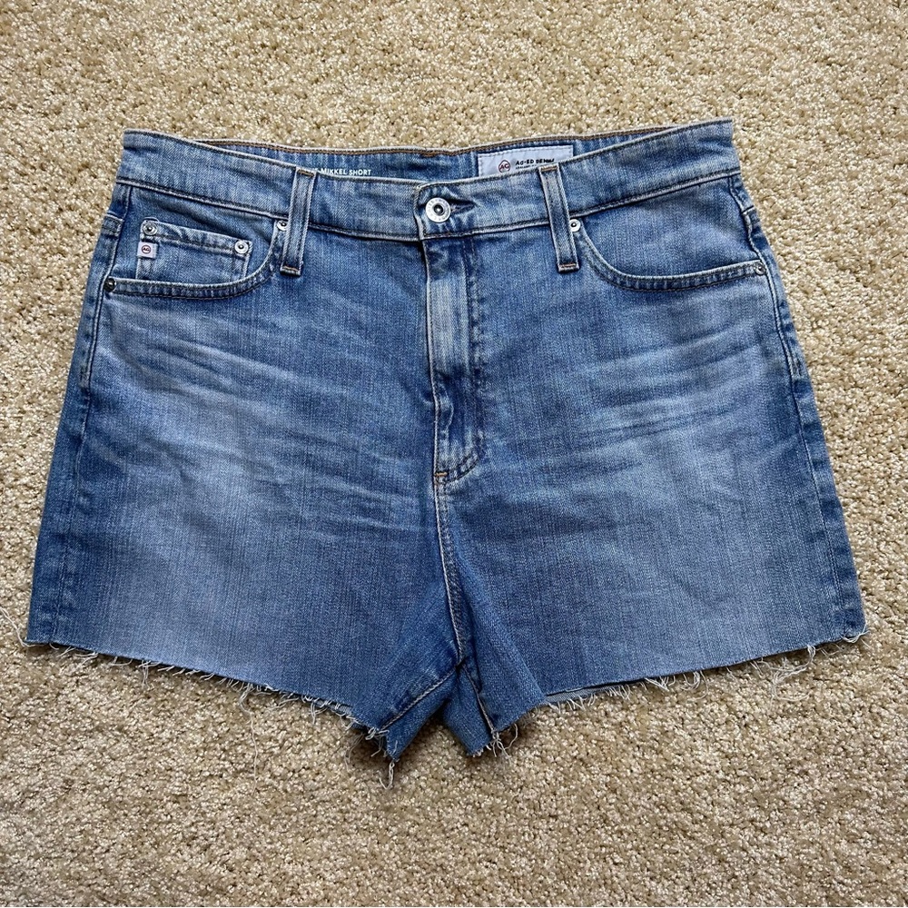 AG Adriano Goldschmied The Mikkel High Rise Vintage Denim Shorts Size 32